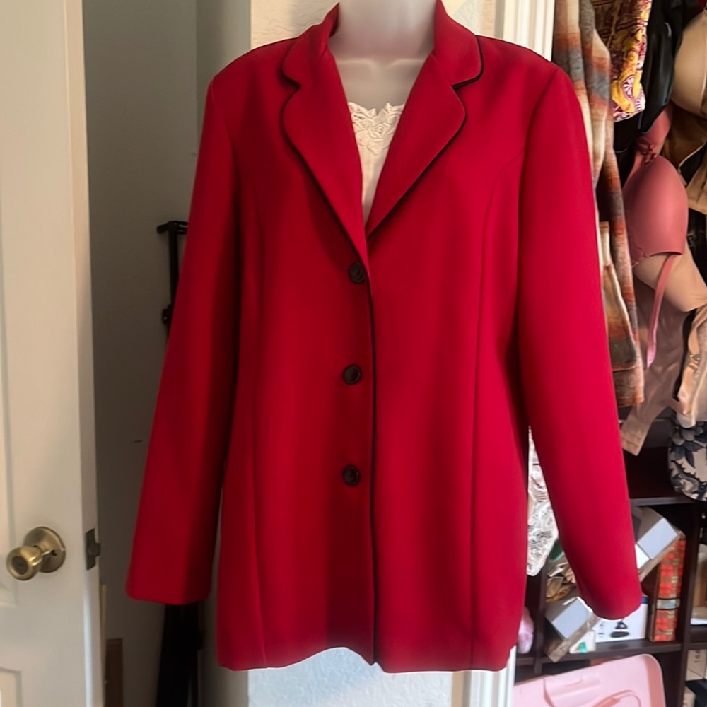 Alfred Dunner red blazer